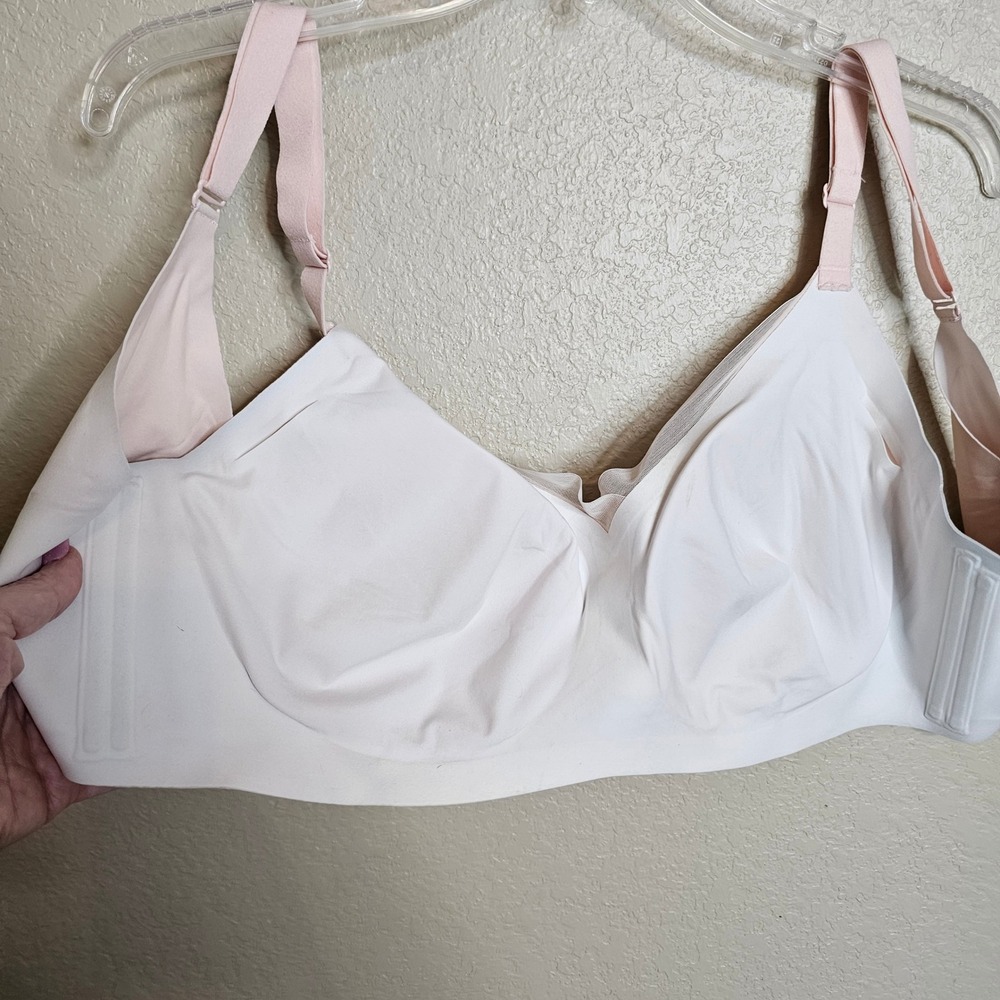 Honeylove CrossOver Bra Petal Pink Wireless Mesh Support Bralette 2X LWBRO302 - Picture 8 of 8